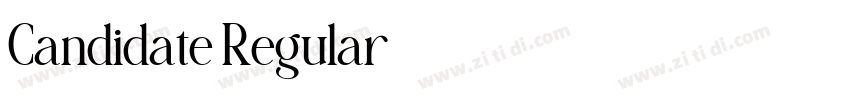 Candidate Regular字体转换